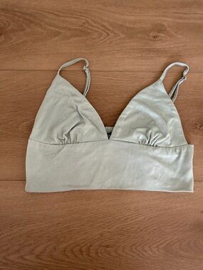 Zara Light Sage Bralette Crop Top